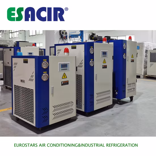 Raffreddatore d'acqua industriale raffreddato ad aria con glicole propilenico per birrifici